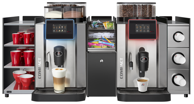 Koffiemachine Rex Royal SCS optie Bean Volautomaat professioneel koffieapparaat